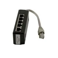 Synergy 21 S215232 RJ45 Cable Adapter Black, Grey – Cable Adapter (RJ45, RJ45, Male/Female, 0.15 m, Black, Grey)