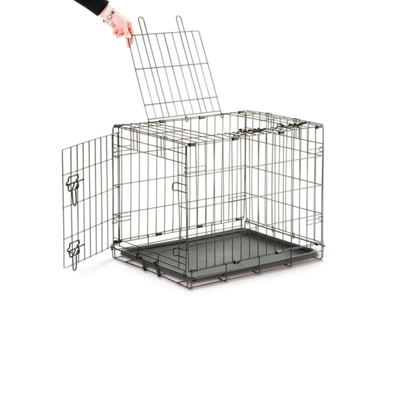 Savic Dog Cottage 76 Cm Dog Crate Black Powder Coated 76 X 49 X 55 Cm - Image 1