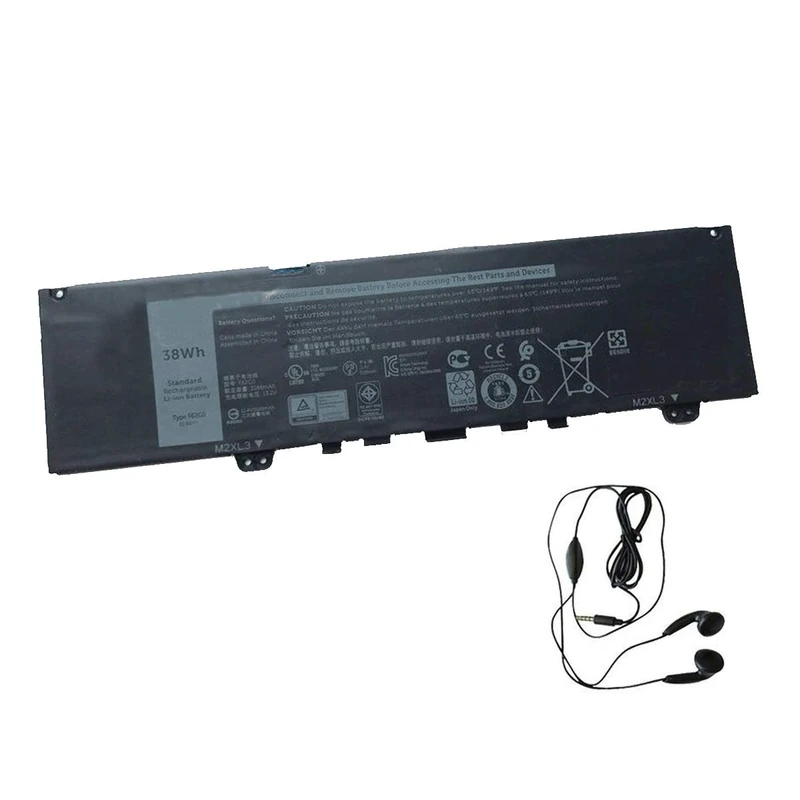 AMSB6|#Amsahr F62G0-03 Replacement Battery for DELL F62G0, Vostro 5370, 13-5370-D1505S, 13-5370-D1745G, 13-5370-D1745S - Includes Stereo Earphone ()