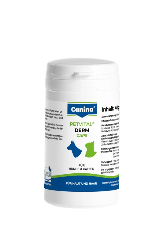 Canina Petvital Derm Caps - 40g (100 Capsules)