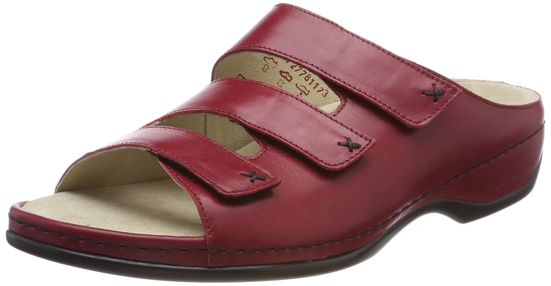 Berkemann Women's Franziska Slippers, Red Wine Red, 8.5 UK