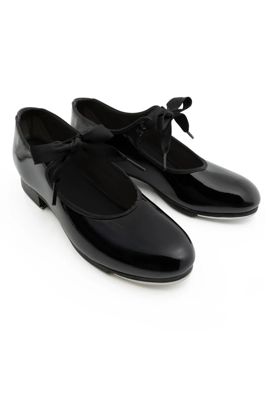 Capezio Women's Jr. Tyette Tap Shoe, Black Patent, 5 UK