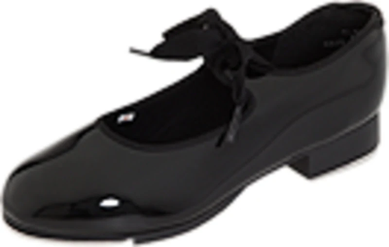 Capezio Women's N625 Jr. Tyette Tap Shoe, Black Patent, 5 Wide