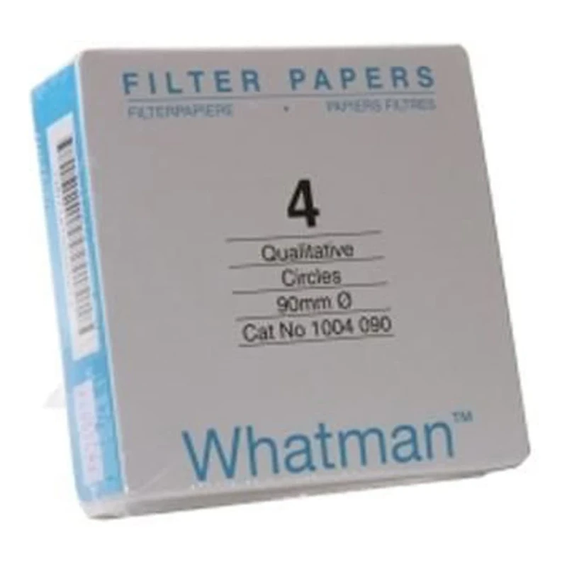 Whatman 1004-150 Quantitative Filter Paper Circles, 20-25 Micron, 3.7 s/100mL/sq inch Flow Rate, Grade 4, 150mm Diameter (Pack of 100)