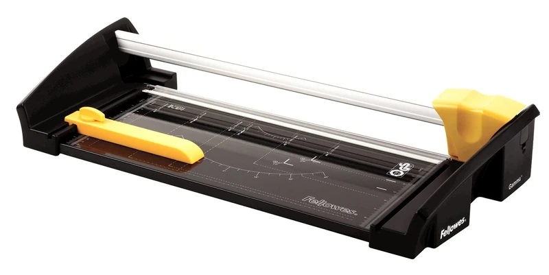 Fellowes Gamma A3 Heavy Use Rotary Trimmer, Black, Silver, Yellow