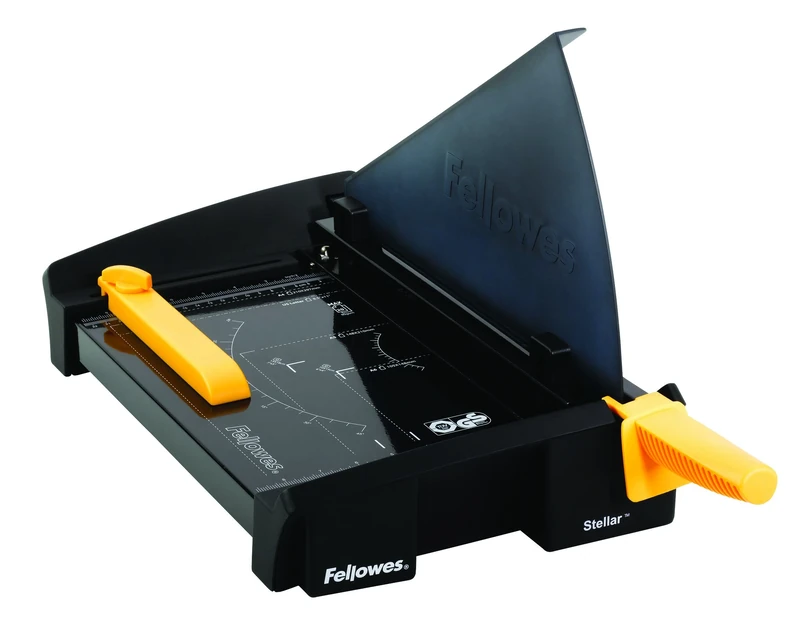 Fellowes Stellar A4 Paper Cutter Guillotine - 30.5CM Cutting Length Guillotine Paper Cutter - 20 Sheet Capacity - Ideal for Office Use - Black