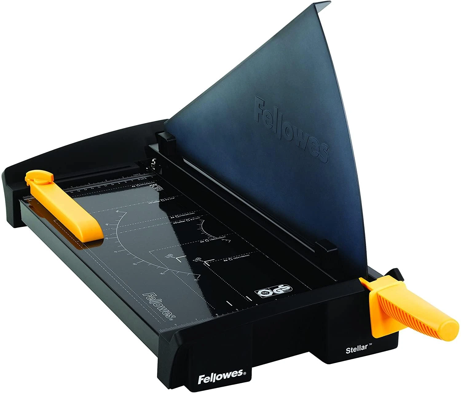 Fellowes Stellar A3 Paper Cutter Guillotine - 46CM Cutting Length Guillotine Paper Cutter - 20 Sheet Capacity - Ideal for Office Use - Black