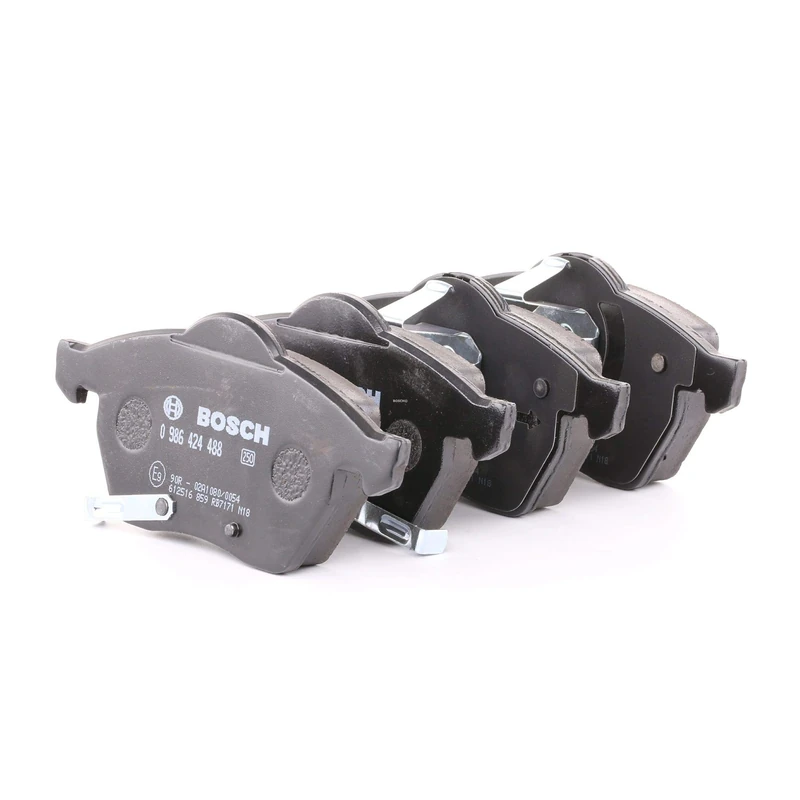 Bosch BP255 - Brake Pads Car Front Axle - Bosch Quality - Reduced Noise and Dust - ECE-R90 Certified - Copper-Free - 1 Set of 4 Pads