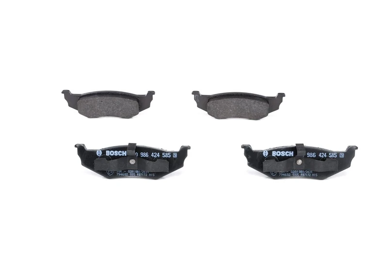 Bosch BP331 - Brake Pads Car Rear Axle - Bosch Quality - Reduced Noise and Dust - ECE-R90 Certified - Copper-Free - 1 Set of 4 Pads