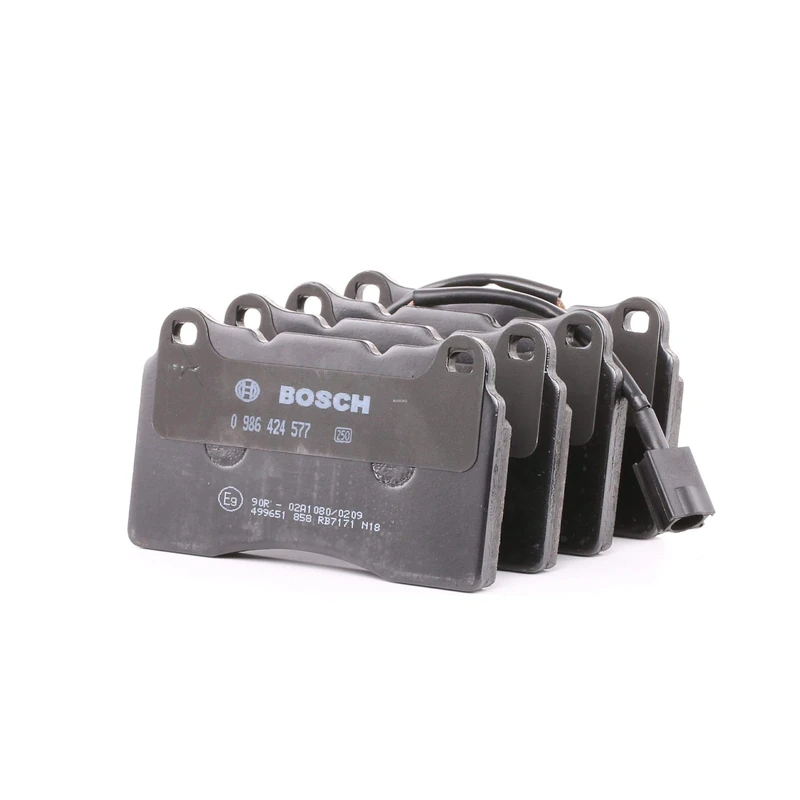 Bosch BP323 - Brake Pads Car Front Axle - Bosch Quality - Reduced Noise and Dust - ECE-R90 Certified - Copper-Free - 1 Set of 4 Pads