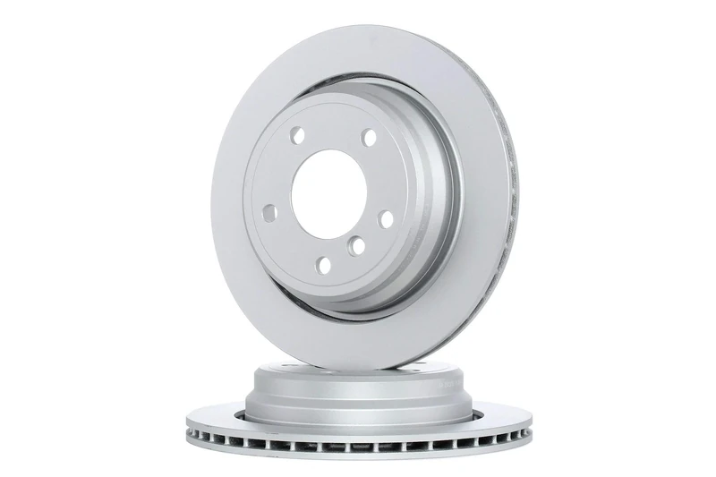 Bosch BD357 Brake Disc Set - 298 mm Vented High-Carbon Disc - Rear Axle - ECE-R90 Certified - Great Cooling and Noise Suppression, Advanced Corrosion protected - 1 Set of 2 Discs