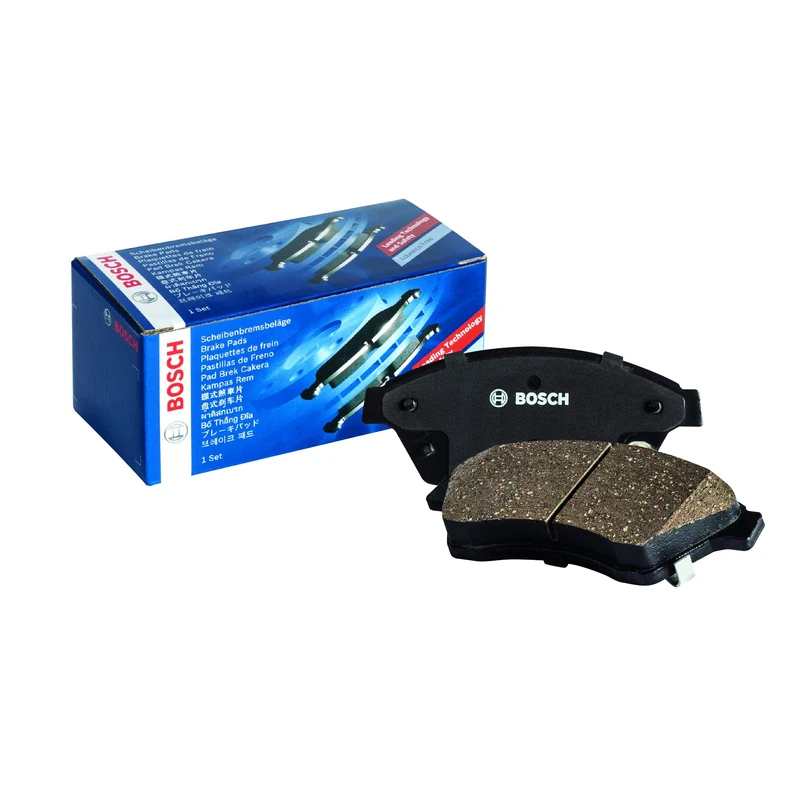 Bosch BP342 - Brake Pads Car Front Axle - Bosch Quality - Reduced Noise and Dust - ECE-R90 Certified - Copper-Free - 1 Set of 4 Pads - With Accessories