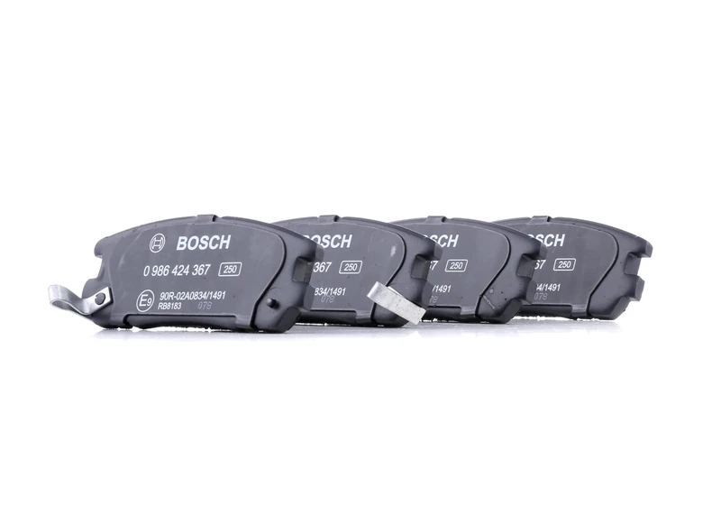 Bosch BP178 - Brake Pads Car Rear Axle - Bosch Quality - Reduced Noise and Dust - ECE-R90 Certified - Copper-Free - 1 Set of 4 Pads
