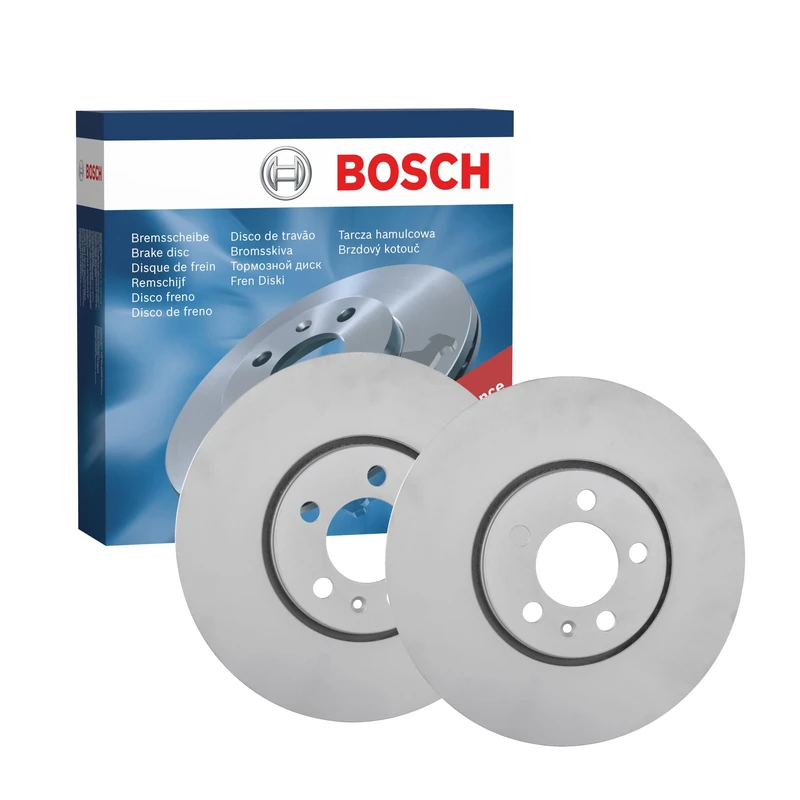 Bosch BD766 Brake Disc Set - 288 mm Vented High-Carbon Disc - Front Axle - ECE-R90 Certified - Great Cooling and Noise Suppression, Advanced Corrosion protected - 1 Set of 2 Discs