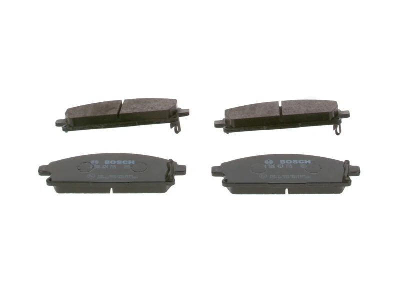 Bosch BP427 - Brake Pads Car Front Axle - Bosch Quality - Reduced Noise and Dust - ECE-R90 Certified - Copper-Free - 1 Set of 4 Pads