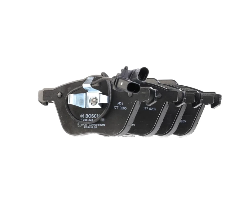 Bosch BP480 - Brake Pads Car Front Axle - Bosch Quality - Reduced Noise and Dust - ECE-R90 Certified - Copper-Free - 1 Set of 4 Pads