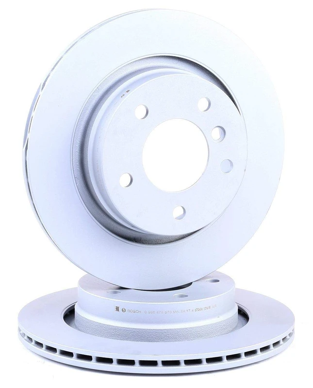 Bosch BD492 Brake Disc Set - 294 mm Vented High-Carbon Disc - Rear Axle - ECE-R90 Certified - Great Cooling and Noise Suppression, Advanced Corrosion protected - 1 Set of 2 Discs