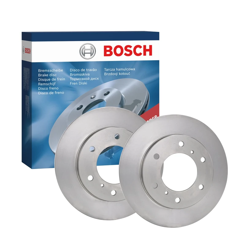 Bosch BD887 Brake Disc Set - 290 mm Vented Discs - Front Axle - ECE-R90 Certified - Good Cooling, Reliable Braking, Corrosion Protection - 1 Set of 2 Discs