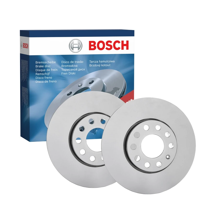 Bosch BD468 Brake Disc Set - 288 mm Vented High-Carbon Disc - Front Axle - ECE-R90 Certified - Great Cooling and Noise Suppression, Advanced Corrosion protected - 1 Set of 2 Discs