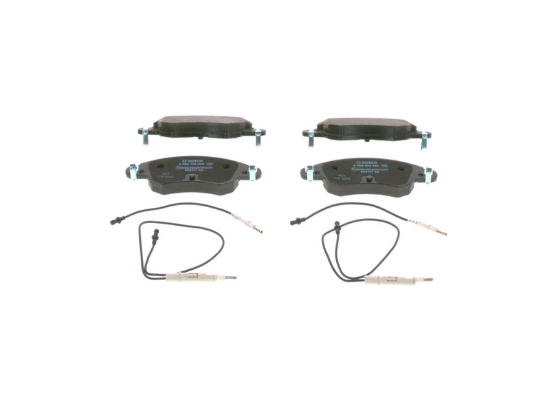 Bosch BP340 - Brake Pads Car Front Axle - Bosch Quality - Reduced Noise and Dust - ECE-R90 Certified - Copper-Free - 1 Set of 4 Pads