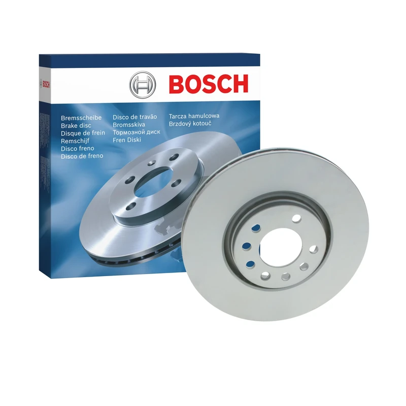Bosch BD1043 Brake Disc - 308 mm Vented High-Carbon Disc - Front Axle - ECE-R90 Certified - Great Cooling and Noise Suppression, Advanced Corrosion protected - 1 Single Disc