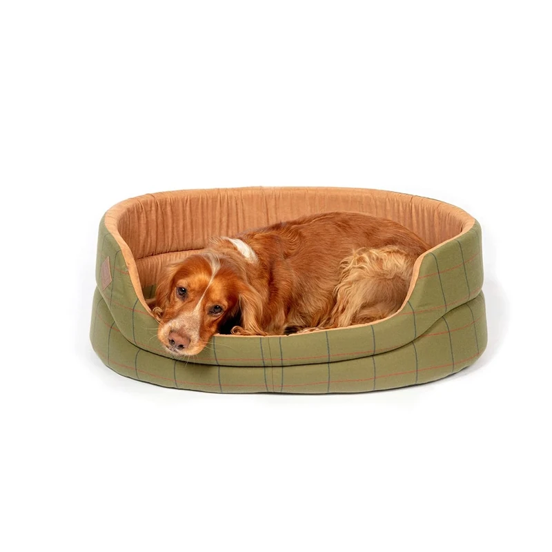 Danish Design Hunter Tweed Brown Machine Washable Dog/Puppy Slumber Bed 27 Inch