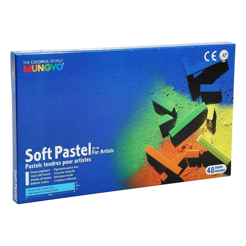 Mungyo Box of Dry Pastels, Assorted, Medium, Set of 48 - Image 1