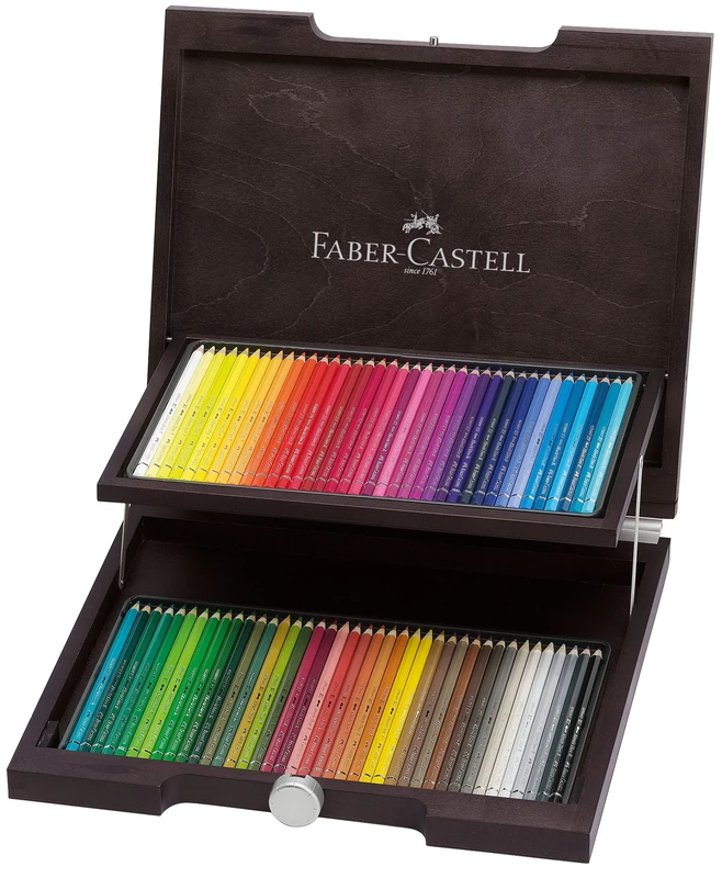 Faber-Castell Art & Graphic Albrecht Dürer Watercolour Pencil, Multicoloured, Wooden Case Of 72, For Art, Craft, Drawing, Sketching, Home, School, University, Colouring