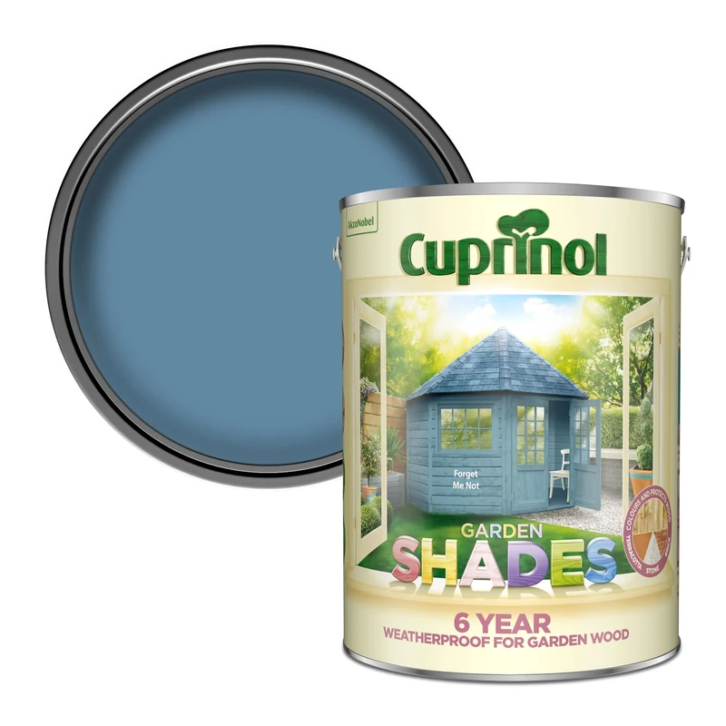 Cuprinol Garden Shades Paint for Gardens - Forget Me Not 5L