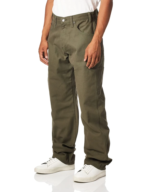 Dickies Men's Relaxed Fit Sanded Duck Carpenter Jeanrelaxed Fit Sanded Duck Carpenter ?????? ?? ? ??? ????????? jeans, Moss Green, 30W 32L UK