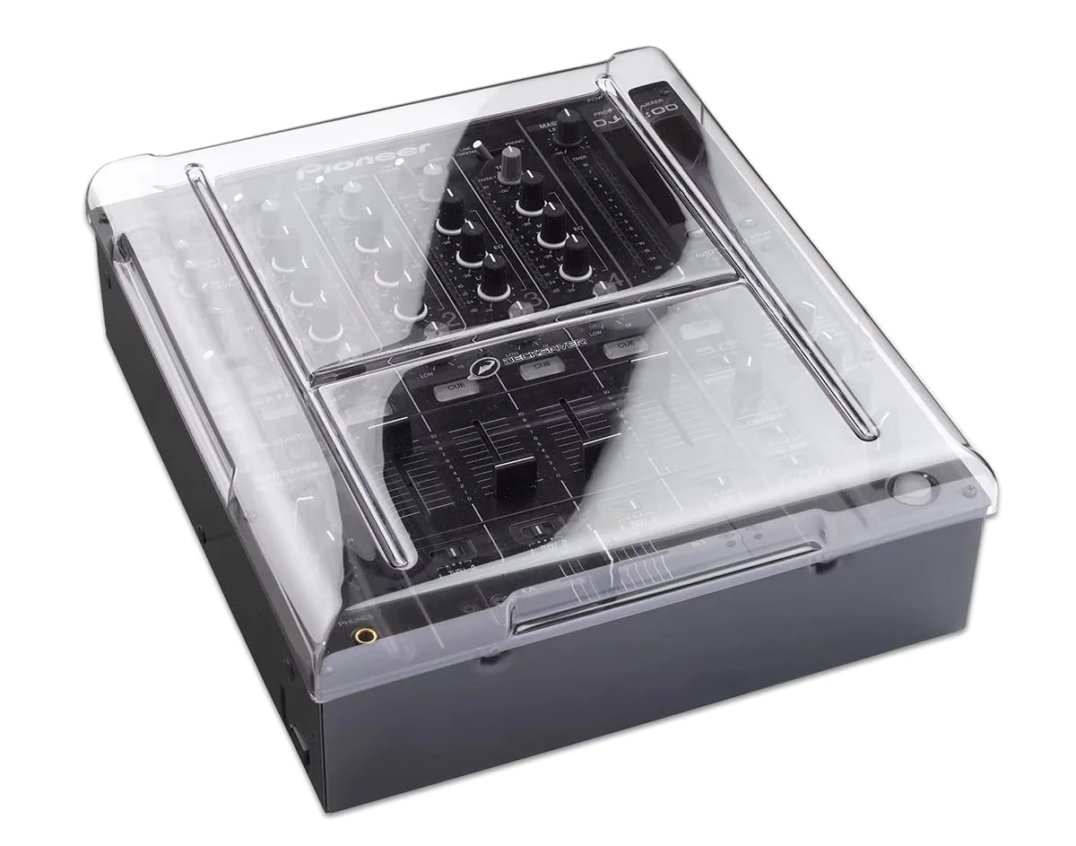 Decksaver Cover for Pioneer DJ DJM-800 (500-850) - Super-Durable Polycarbonate Protective lid in Smoked Clear Colour, Made in The UK - The DJs' Choice for Unbeatable Protection