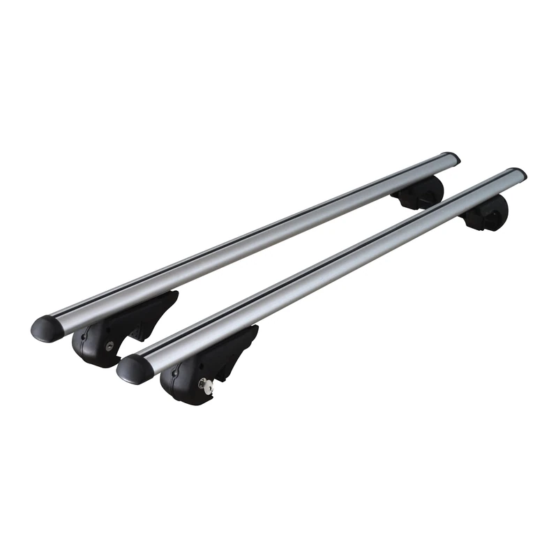 Menabo BRIO - Roof bars for cars with open railing, 120 cm Silver