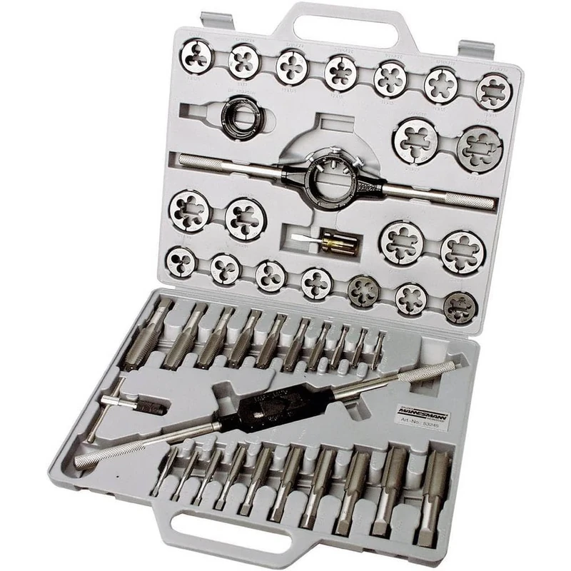 Brueder Mannesmann Tools M53245 Thread-Cutting Set 45 Pieces