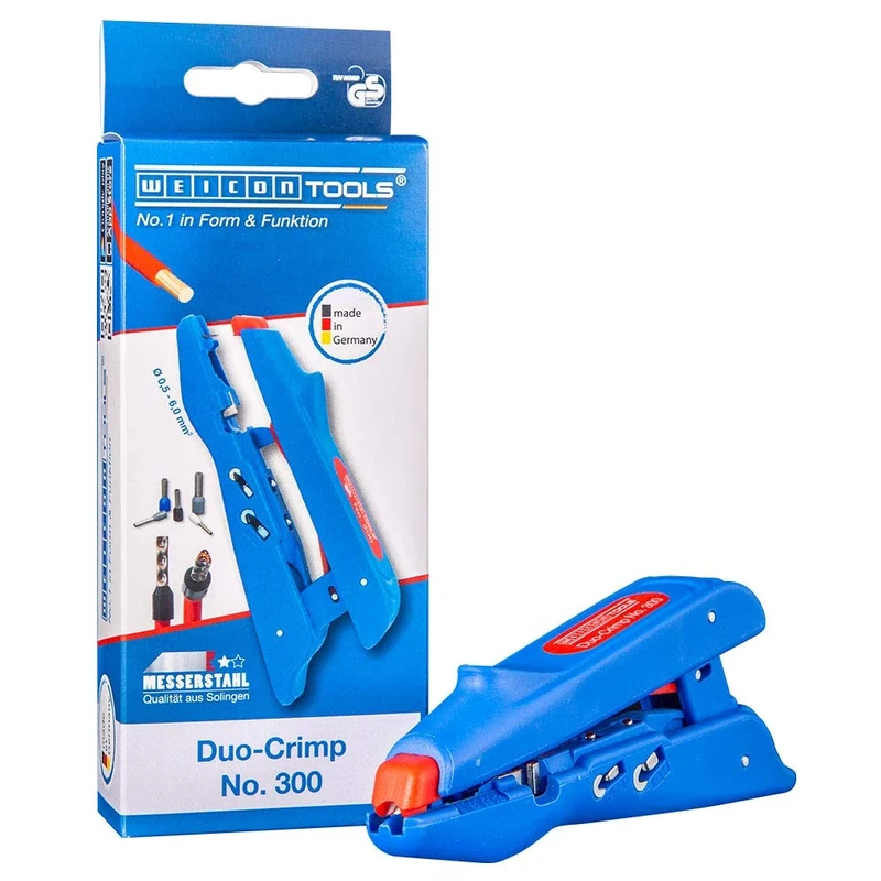 WEICON Crimpzange No.300 Duo-Crimp No. 300, Blue/Red, one Size
