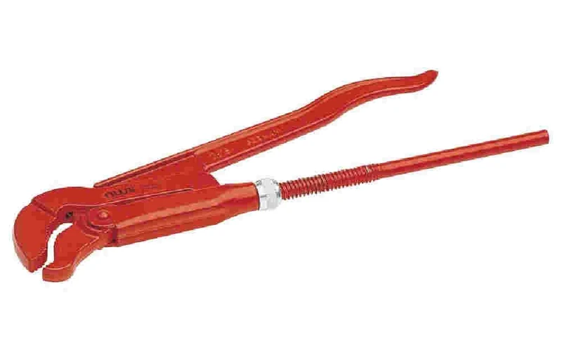 NWS 167S-2-550 Elbow Pipe Wrench, Red