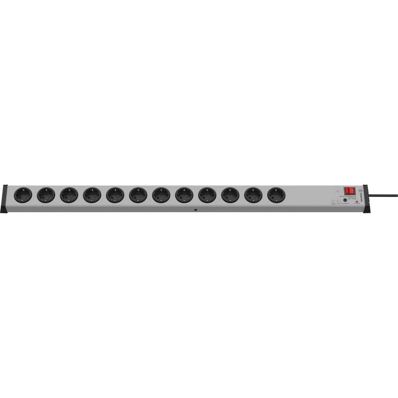 EHMANN 0207x00122301 Surge & Power Filter Power Strip Surge Protection and Mains Filter, 12 Compartments