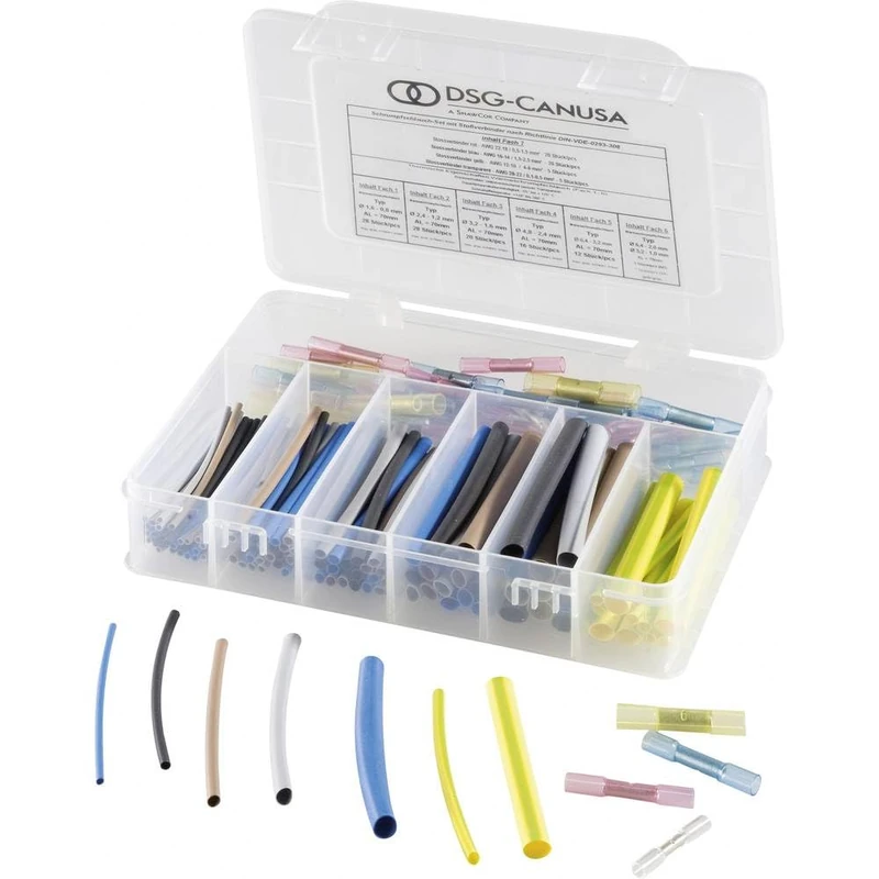 DSG Canusa 8011000995 Heat Shrink Tube Assortment 3:1 166 Pieces