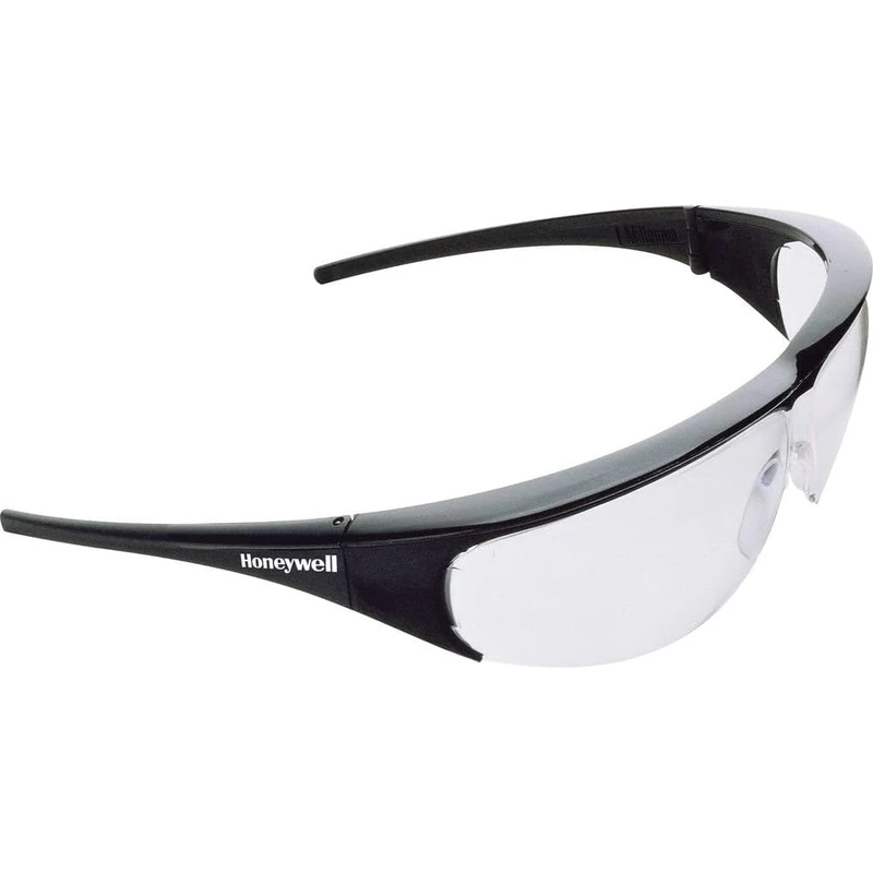 Honeywell 1002781 Millennia Black Frame Safety Glasses, Clear Polycarbonate Lens, Fog-Ban Anti-Fog Coating PLUS, Lightweight, Well Suited for Construction (1 Piece)