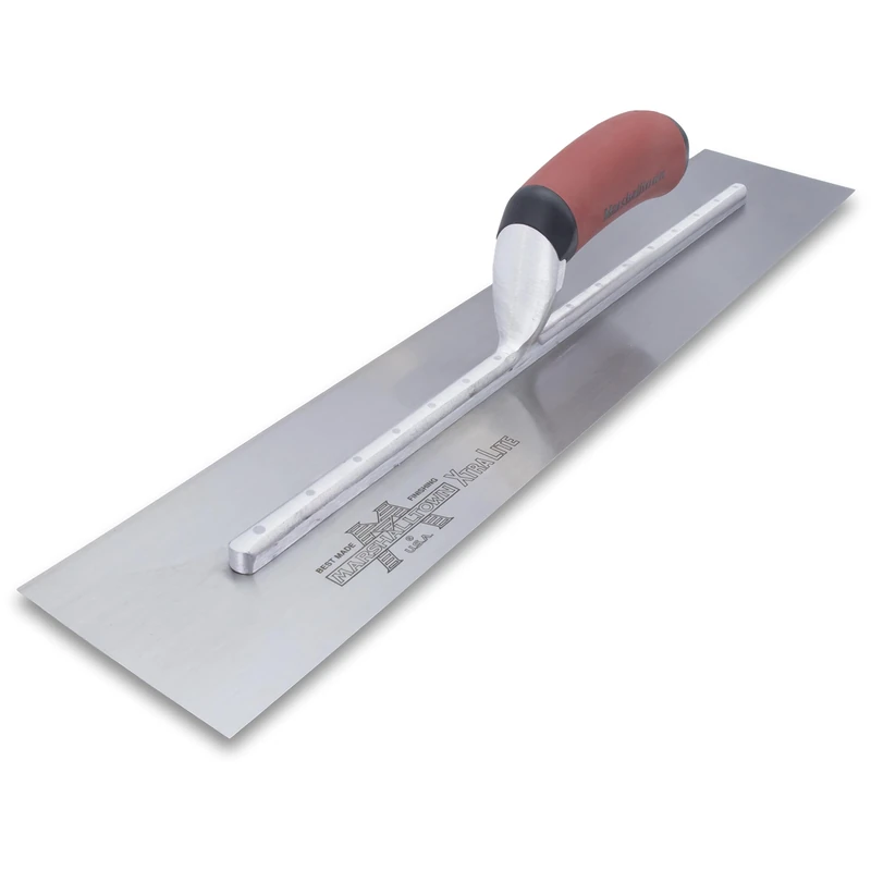 Marshalltown High Carbon Steel Finishing Trowel, 5 x 18 Inch Concrete, Masonry and Drywall Finishing Tool, Made in The USA, MXS815D