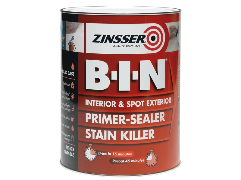 Zinsser BIN Primer-Sealer & Stain Killer 2.5 Litre