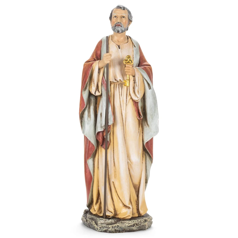 Roman St Peter Figure - 10 inch
