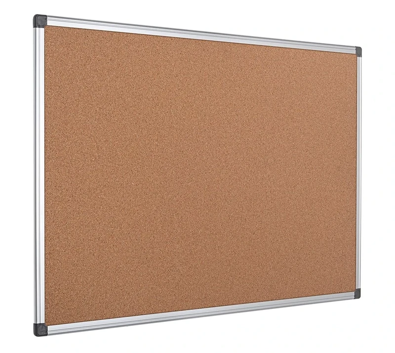 Bi-Office Maya Cork Notice Board Aluminium Frame 180x120cm