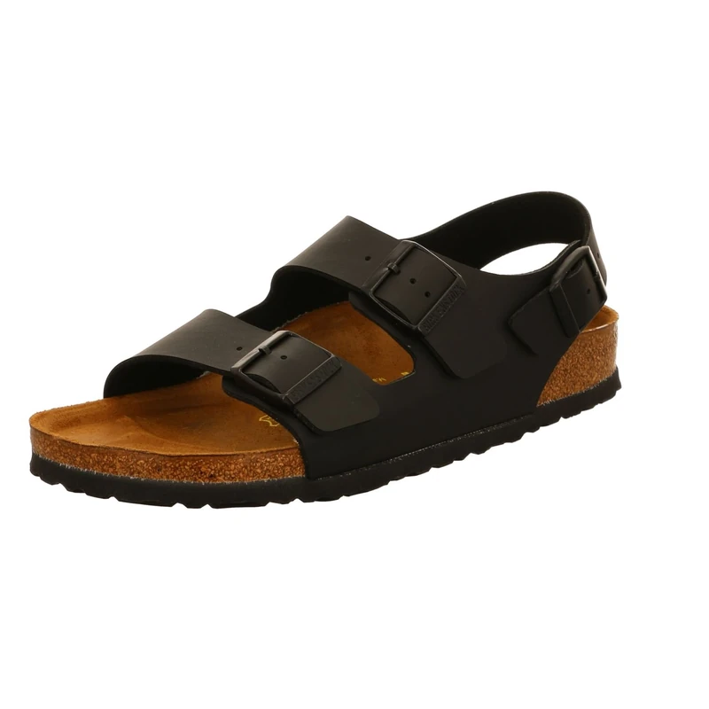 Birkenstock Milano, Unisex-Adults Sling Back Sandals, Black, 7.5 UK (41 EU)