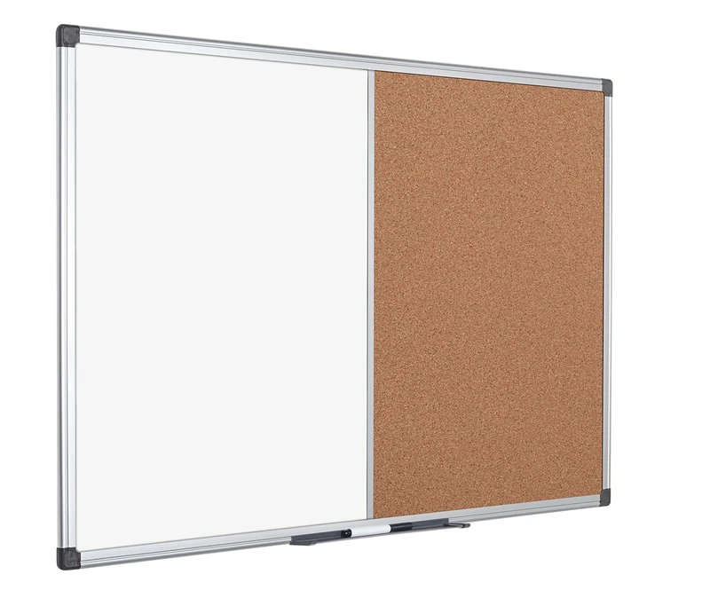Bi-Office Combination Board Maya, Cork/Magnetic, Aluminium Frame, 180 x 120 cm
