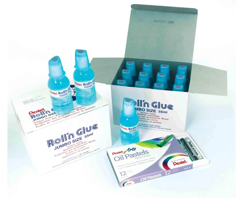 Pentel Roll n Glue class pack - 24 x 55ml bottles