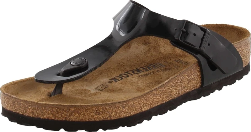Birkenstock Unisex Adults’ Gizeh Sandals, Black (Black Patent), 5 2A UK - Image 1
