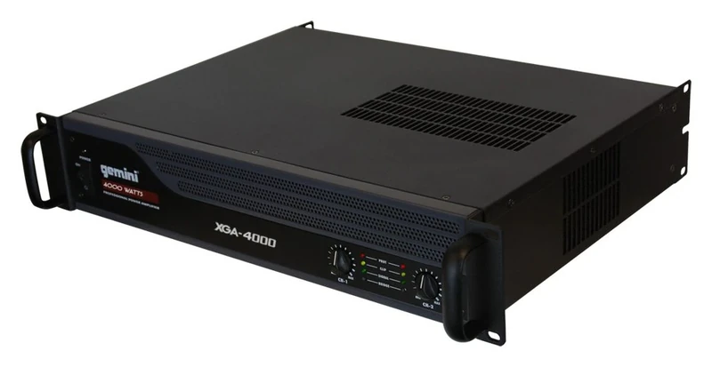 Gemini Sound XGA-4000 Class AB 2X 350W Pro-Grade DJ Amplifier - Rack Mount Powered Mixer Amplifier for Live Sound, Ideal for Mobile Rigs & Venue Setups