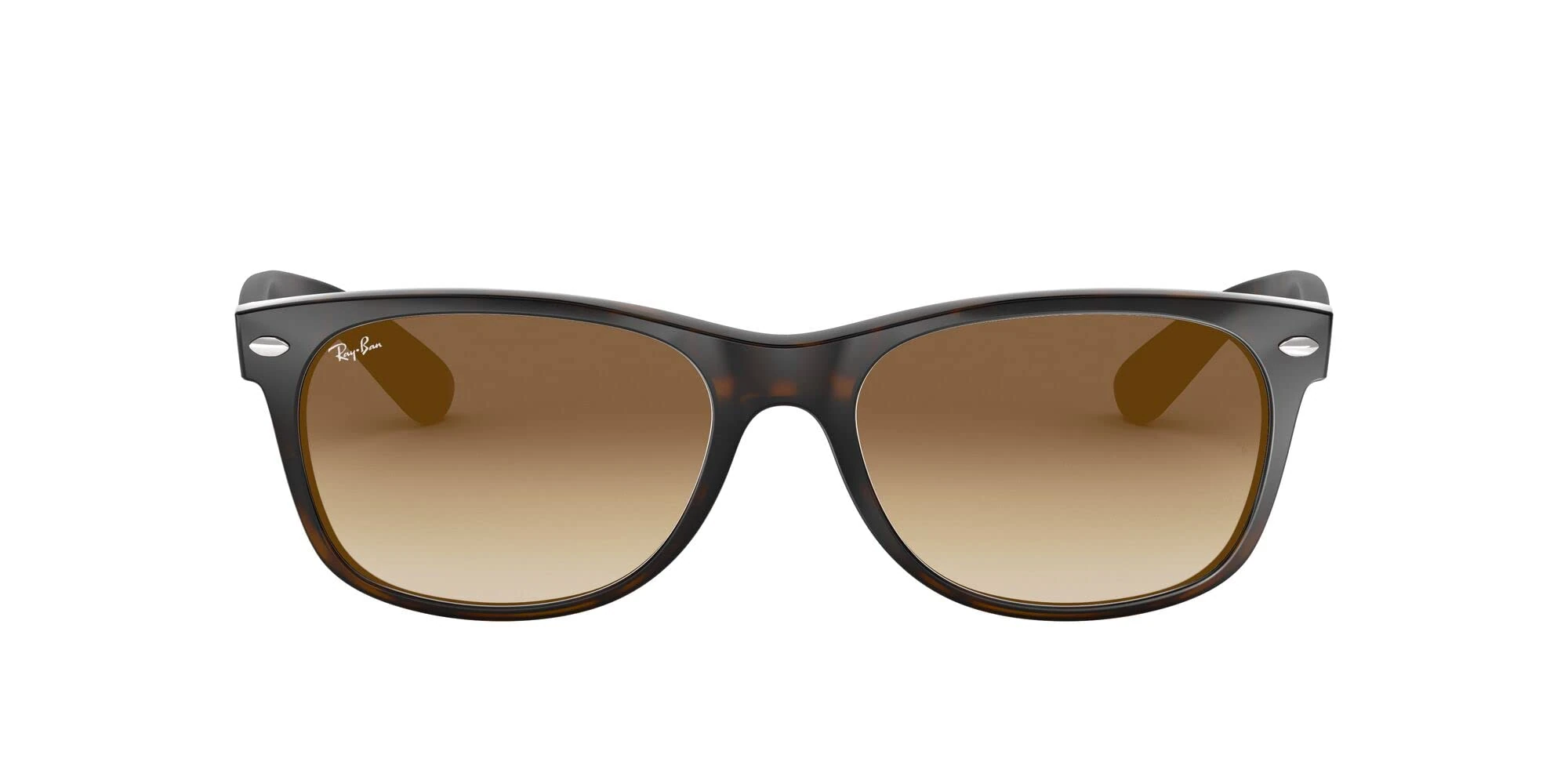 Ray-Ban Unisex New Wayfarer Classic Sunglasses, Tortoise With Light Brown Gradient Lens, 52 mm UK