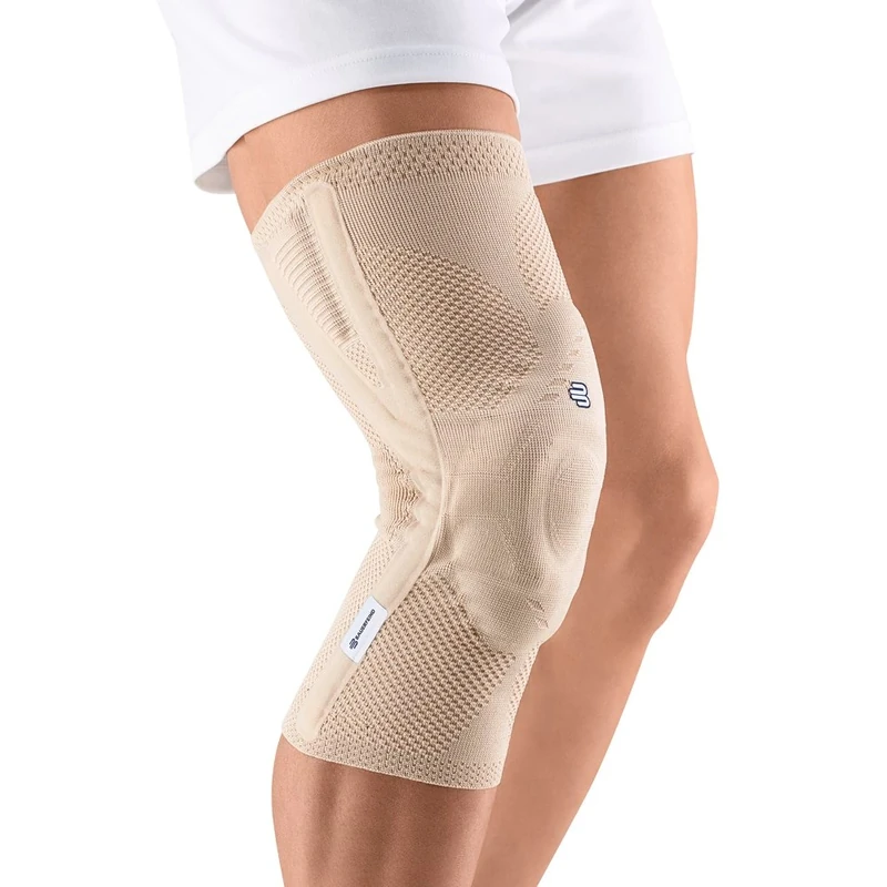 Bauerfeind - GenuTrain P3 - Patella Knee Support for Misalignment of the Kneecap - Left Knee - Size 4 - Color Nature