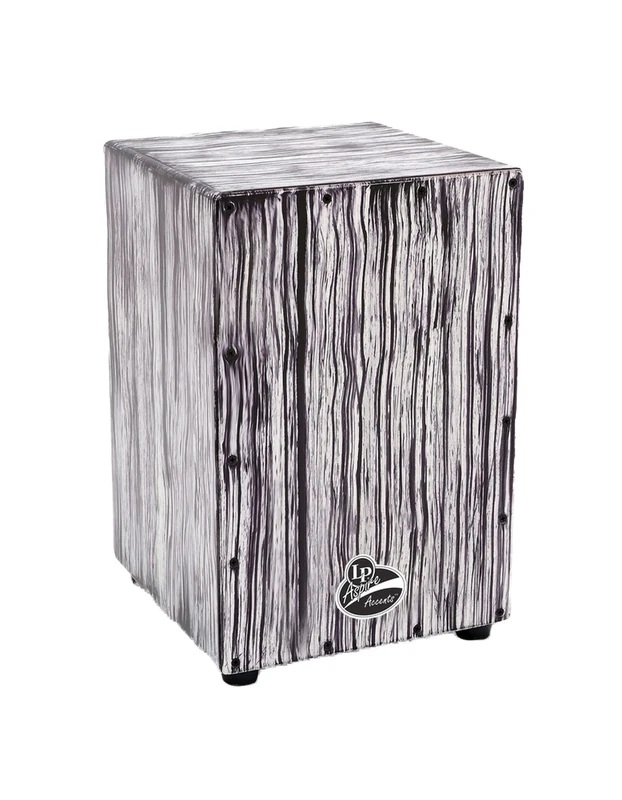 LP Latin Percussion Cajon Aspire Accent, Birke/Pappel, Wire (3 x 16), Finish: White Streak, LPA1332-WS